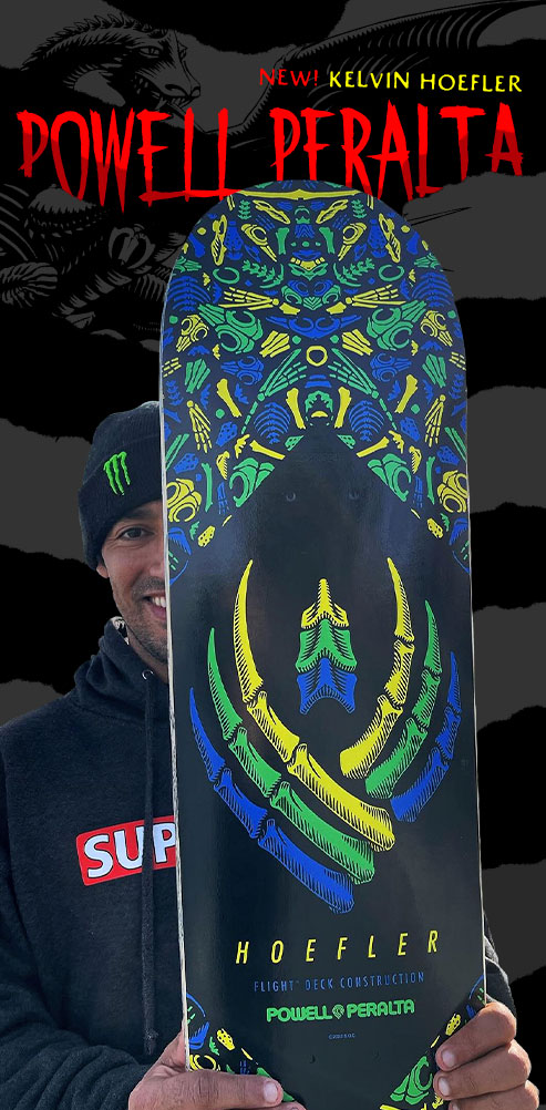 Powell Peralta Pro Kelvin Hoefler Bones FLIGHT® Skateboard Deck Shape 247 - 8 x 31.45