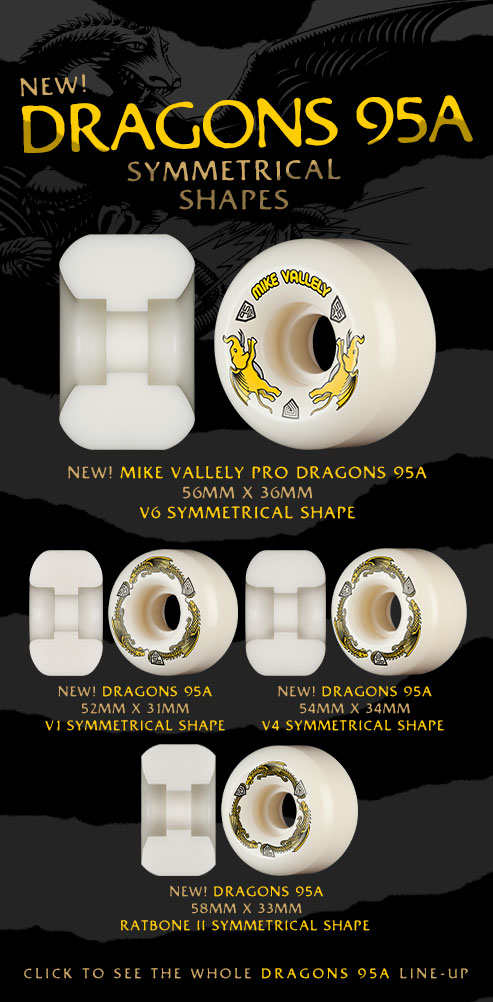 Powell Peralta Dragon Formula Skateboard Wheels 95a