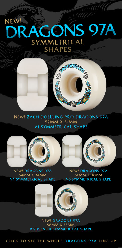 Powell Peralta Dragon Formula Skateboard Wheels 97a