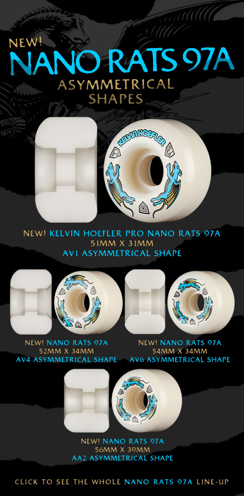 Powell Peralta Dragon Formula Skateboard Wheels Nano Rats 97a