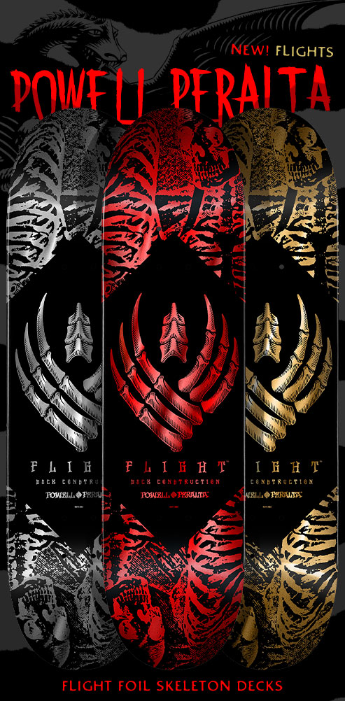 Powell Peralta Skeleton Foil FLIGHT® Skateboard Decks
